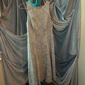 Banana republic dusty blue floral dress size 2